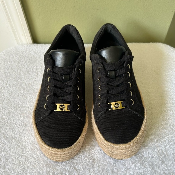 Michael Kors Black Espadrille Casual Shoes Sz 5 - Picture 2 of 14